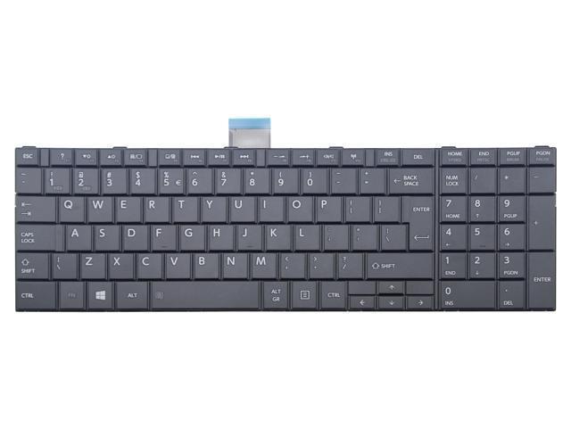New US Layout Laptop Non-Backlit Keyboard for Toshiba Satellite C75 C75-A C75D C75D-A Series Black Notebook