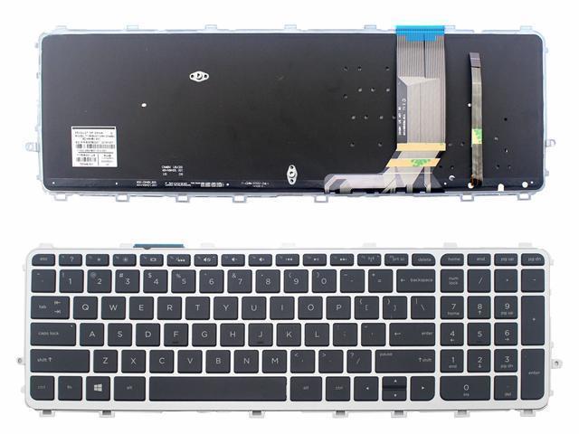 Keyboard For HP Envy 15-j017CL 15-j030US 15-j085NR 15-j154CA W/ Frame & Backlit