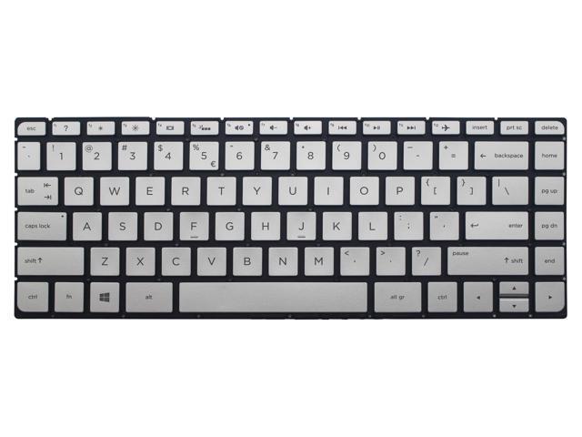 New US Silver Backlit English Keyboard Without Frame Replacement for HP HPM15G83U4J920 841266-B31 HPM15G83USJ920 841266-001 Light Backlight