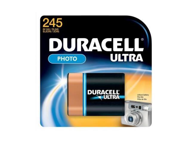 DURACELL DL245 Battery,Size 245,Lithium,6V