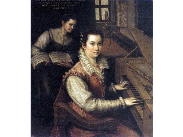 Lavinia Fontana Self Portrait At The Spinet 16 X 20