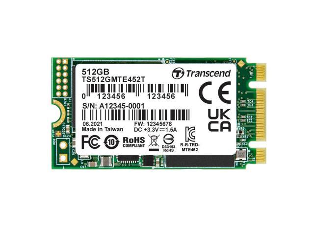 トランセンド M.2 2242 PCIe 512GB TS512GMTE452T