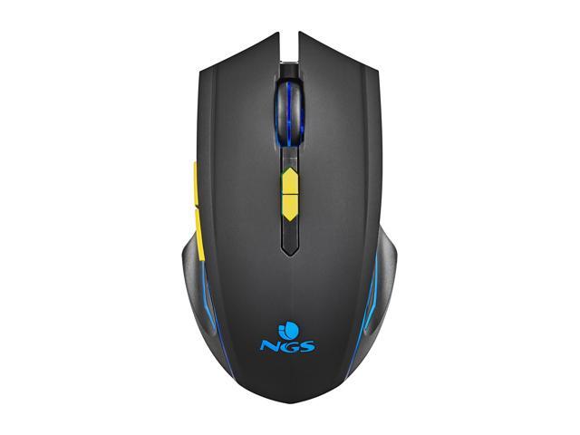 NGS GMX-200, Wireless Gaming Mouse with LED Lights, Black