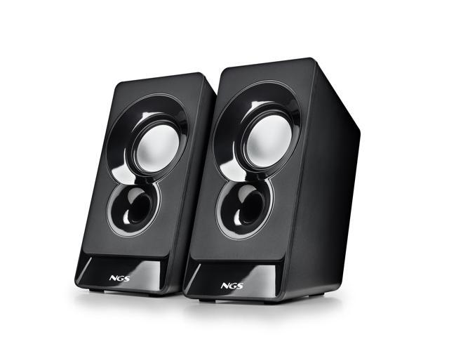NGS SB 210 12W USB-Powered Multimedia Speakers with Volume Control, Black