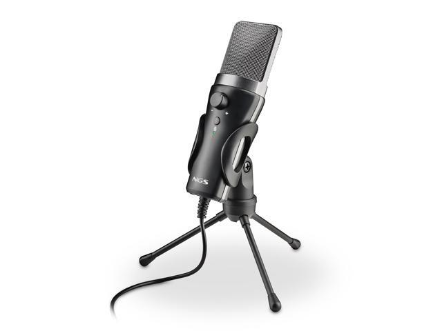 NGS MS120 USB Desktop Microphone with Volume Control and Mute Function