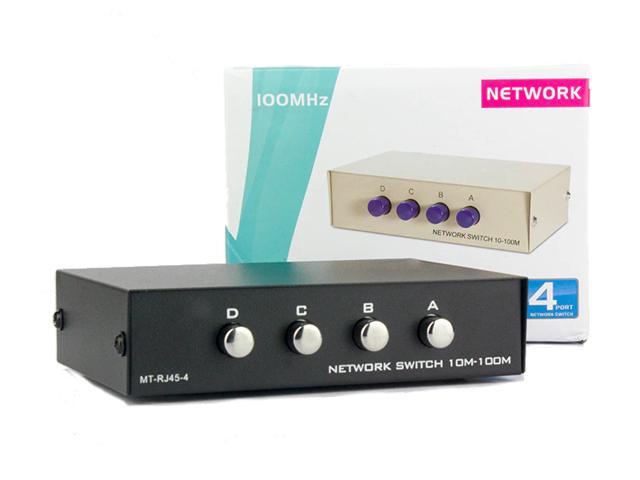 2 Ports RJ45 LAN CAT Network Switch Selector Hub Internal External Switcher Box 