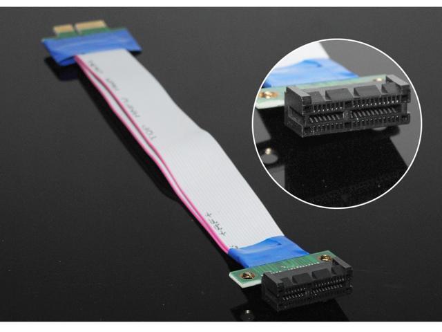 Tekit PCI-E Express 1X Slot Riser Card Extender Extension Ribbon Flex ...