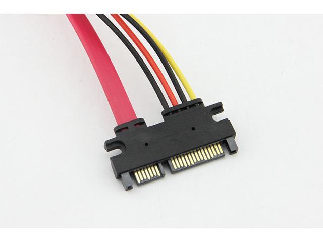 7+15 Pin Serial ATA SATA Male to Female Data Power Combo Extension ...