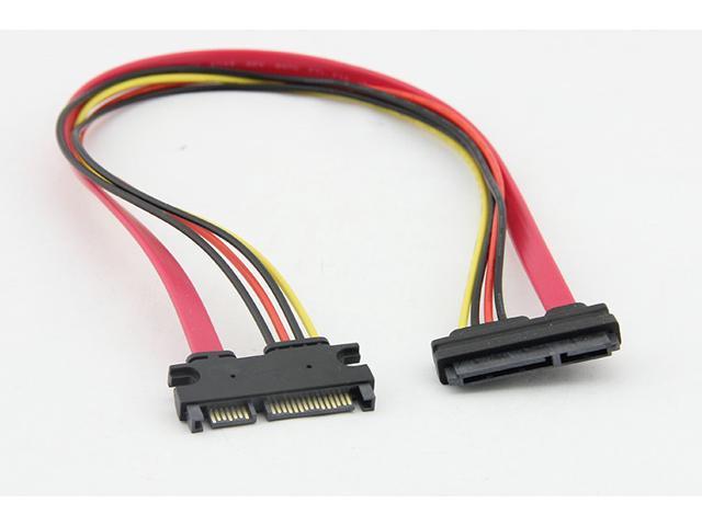 7+15 Pin Serial ATA SATA Male to Female Data Power Combo Extension ...