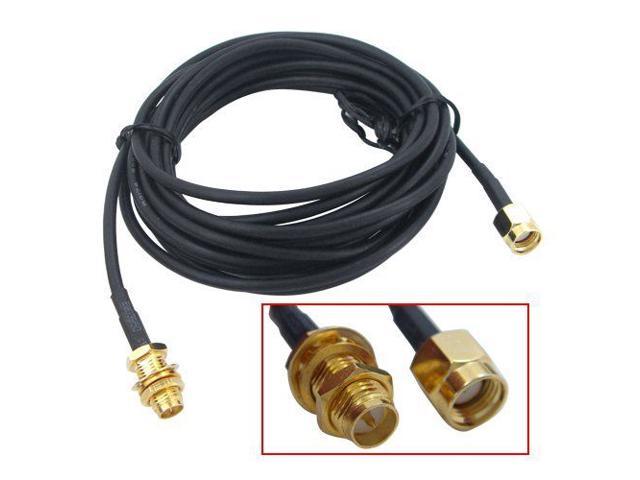 9M 30FT Antenna Extension Wi-Fi WiFi Router RP-SMA RA SMA TV Cord Cable Hot. 