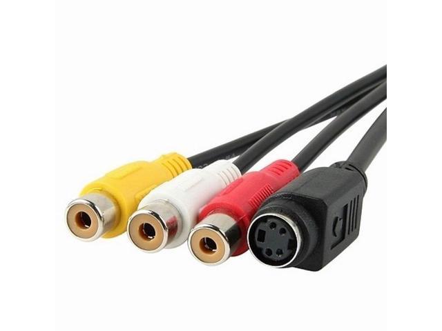 Vga Male To S Video 3 Rca Female Av Adapter Converter Cable For Pc Tv