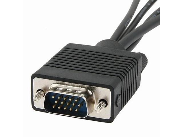 Vga Male To S Video 3 Rca Female Av Adapter Converter Cable For Pc Tv