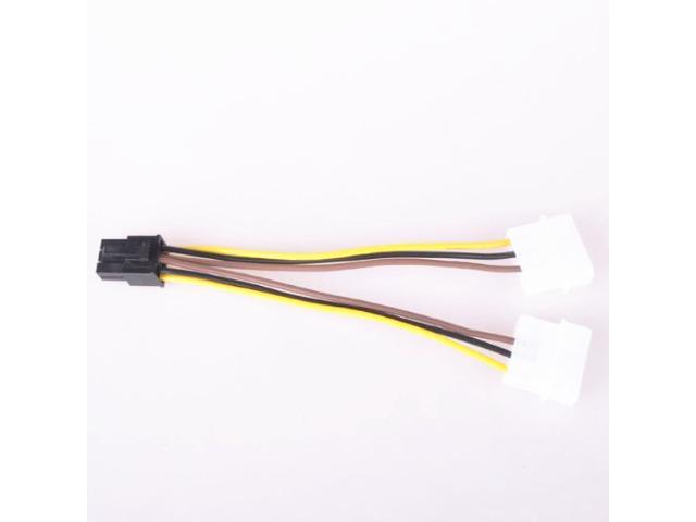 1Pc 4pin ide to 5 15pin sata splitter hard drive power cable cord 18AWG RF