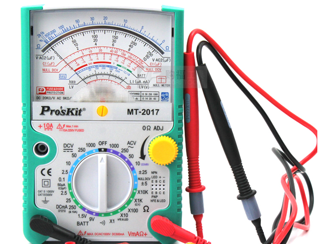Pro/'skit MT-2017 Protective Function Analog Multimeter Safety Professional Volta