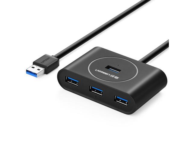 USB 3.0 4 Port Bus-powered Hub with 1m Shielded Cable for iMac, MacBook Pro  Air, Raspberry Pi, PCs and Laptops no driver Black