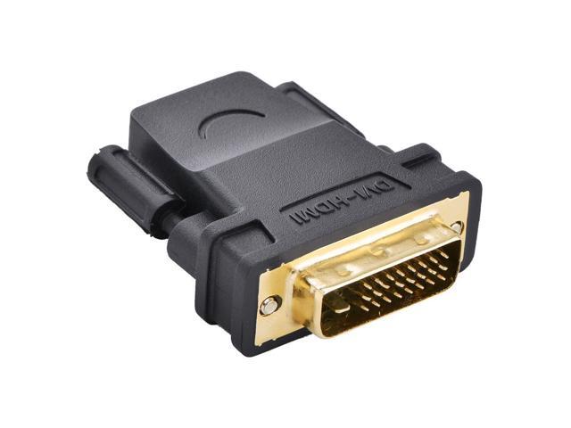 Bi-Direction HDMI to DVI HDMI Female to DVI Male+HDMI Male to DVI Female Converter for Computers Laptops 2 Pack CABLEDECONN HDMI to DVI Adapter