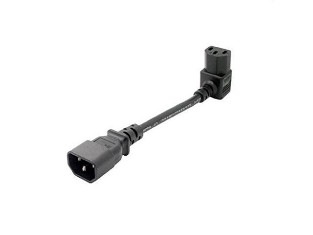 90 Degree PC Power Cord, IEC 320 90 Degree C13  to C14  PDU UPS Power Supply Extension Cord cable,IEC  C14 TO C13 POWER CABLE PDU UPS PLUG/SOCKET UP 90 DEGREE Wall-mounted LCD TV