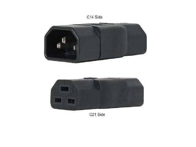 (2 Pack)IEC 320 C14 to C21 AC Adapter, IEC 15A to 10A,16A to 10A AC ...