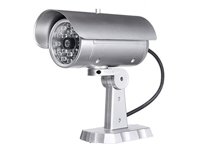 Dummy Fake Surveillance Security CCTV Dome Camera Flashing Red LED Light DE