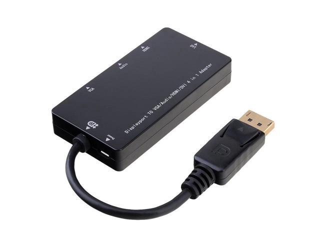 LESHP 1080P DP Male DVI/VGA/HDMI to Female Adapter Converter Displayport <6
