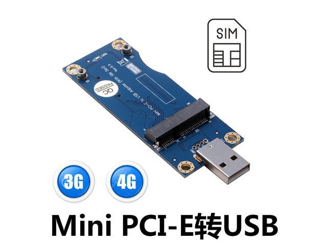 Mini PCI-E to USB compatibile con slot per SIM Card per WWAN/LTE Module