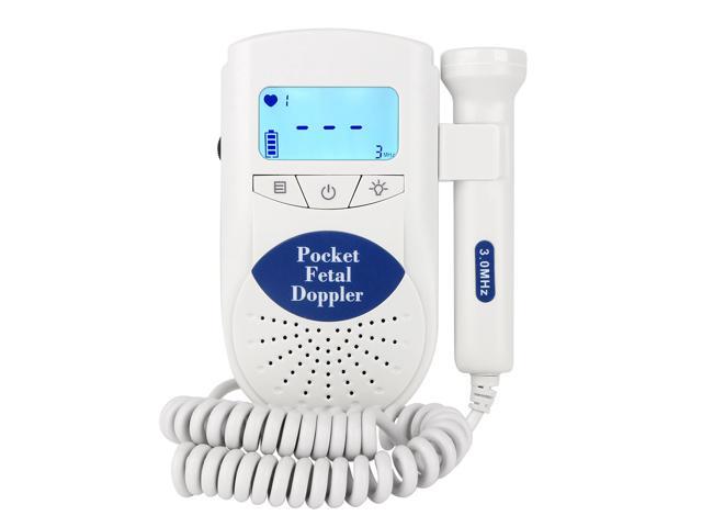 Jumper Fetal Doppler Heartbeat Detector Portable Ultrasound Baby Heart Rate Monitor Lcd Backlight Ce Fda 3m Probe Jpd 100s6 Newegg Com