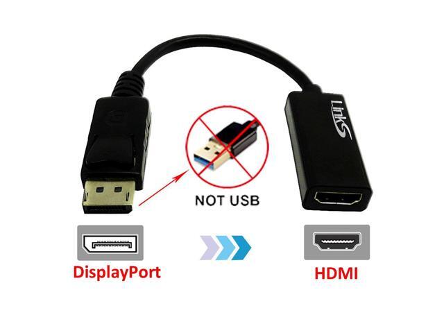 Mini Displaypot Male to HDMI Female Adapter Ultra HD 4K *2K For Dell ASUS Laptop