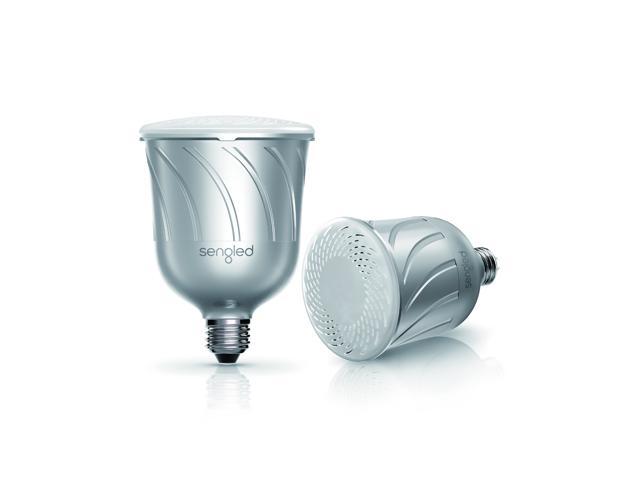 Sengled Pulse - Dimmable LED Light with Wireless JBL Bluetooth Speakers (Pair, Silver)
