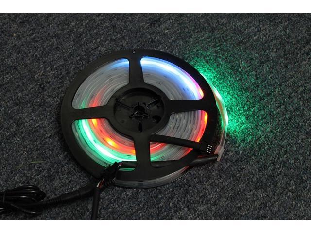 5M 16.4ft RGB 133 Dream color 5050 6803 IC Waterproof LED Strip Remote Power