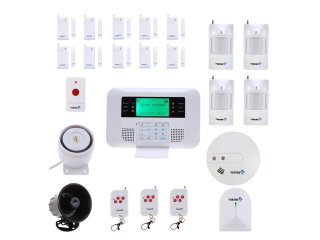 Fortress wireless home security alarm system kit with auto dial Fortress Gsm F Diy Kit Wireless Cellular Gsm Home Security Alarm System With Auto Dial Newegg Com