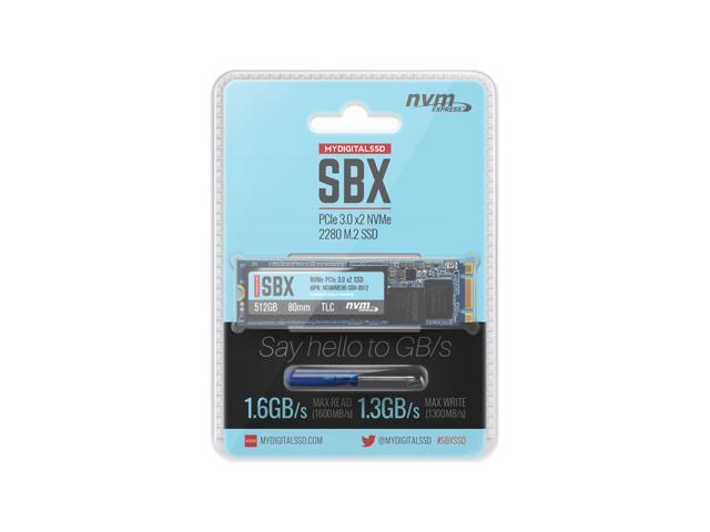 MyDigitalSSD SBX Single Sided 80mm (2280) M.2 PCI Express 3.0 x2 (PCIe Gen3  x2) NVMe SSD (512GB)