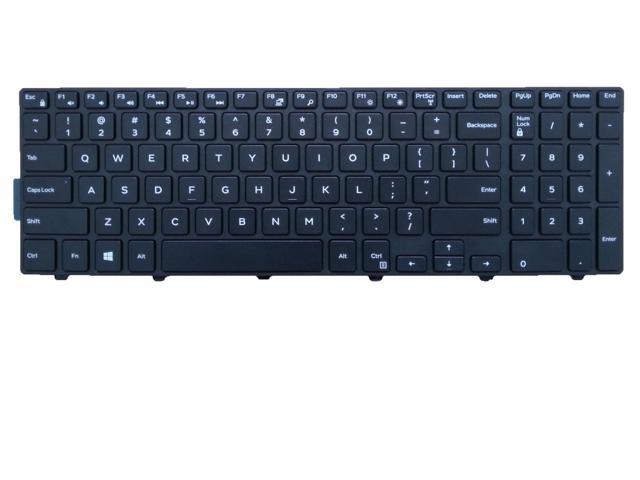 Igoodo® New US Layout Non-backlit Laptop Keyboard For Dell Inspiron CN-0KPP2C MP-13N73US-442 MP-13N7 490.00H07-0L0A CN-0JYP58 NSK-LR0SW 1D 490.00H07.0D1D Black with Frame Notebook US