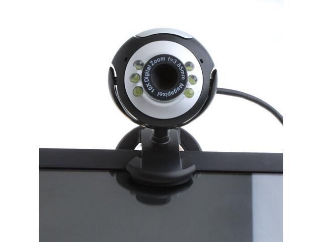 Desktop PC Camera LED Light Black USB2.0 Desktop PC Camera HD USB Web Camera MIC for Computer Laptop