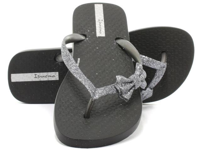 ipanema glitter bow flip flops