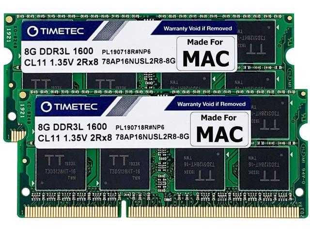 Timetec Hynix IC DDR3L 1600MHz PC3L-12800 SODIMM Compatible with Apple 2011, 2012, 2013, 2014 MacBook Pro, iMac, Mac mini (16GB Kit(2x8GB))