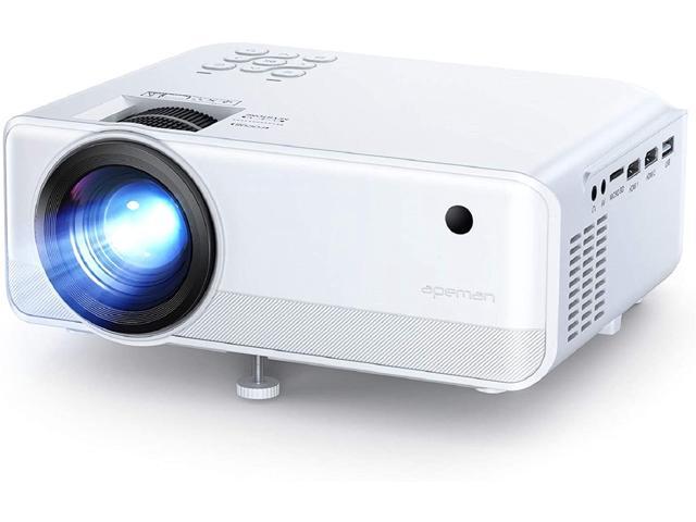 Projector CiBest Video Projector with 170 Display Portable Mini LED Home Theater Entertainment Projector1080P Supported VGA HDMI AV and USB Compatible with PS4 TF 
