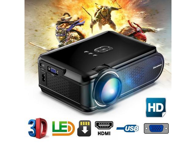 TV ft USB*2 3D Beamer Full HD 1280P 5000Lumens LED Projektor Projector HDMI 