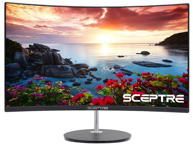 SCEPTRE C275W-1920RN 27" Full HD 1920 x 1080 75Hz HDMI VGA Built-in Speakers Edge-Less LED Backlit Curved Monitor