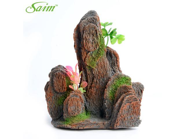 Fish Tank Aquarium Mountain Shape Decoration Stones Artificial ... Fish Tank Aquarium Mountain Shape Decoration Stones Artificial ...