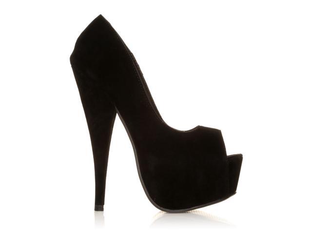 faux suede stiletto heels