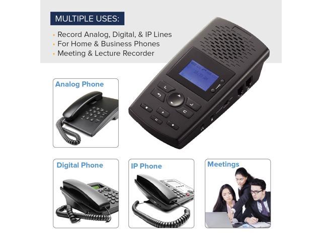 RecorderGear TR600 Landline Phone Call Recorder for sale online 