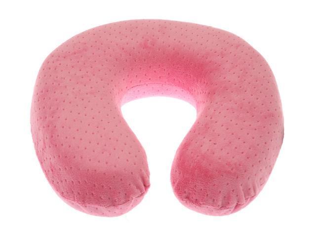 U Neck Pillow Cover Pink With Supper Soft Memory Foam Travel U Neck Pillow Cover Pink With Supper Soft Memory Foam Travel Foam250g