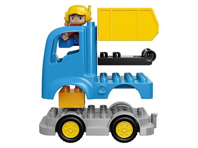 duplo truck and tracked excavator
