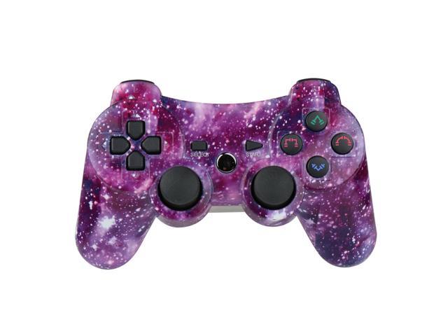 Screech map wood PS3 Controller Wireless Gamepad for PlayStation 3 Bluetooth Game Controller  Remote Control Support PS3 with USB Cable (Galaxy) - Newegg.com