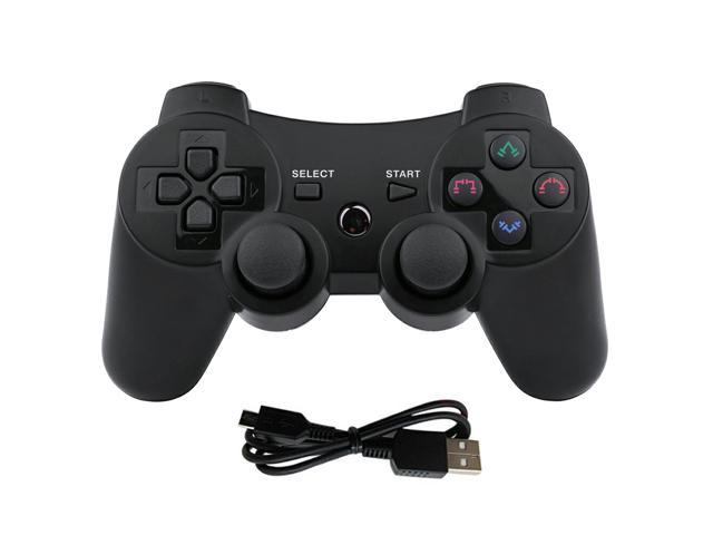 GreenFlash +StarrySky Wireless Controllers Replacement For PS-3 Controller 2 Pack Compatible with Playstation 3 Console Double Shock Motion Control Upgraded Joystick with Charging Cord 