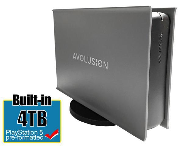 Avolusion PRO-5X Series 4TB USB 3.0 External Gaming Hard Drive for PS5 Game Console (Grey) - 2 Year Warranty