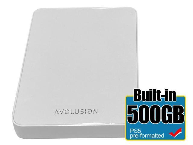 for PS4, Pre-formatted 2 Year Warranty Avolusion HD250U3 500GB USB 3.0 External Gaming Hard Drive 