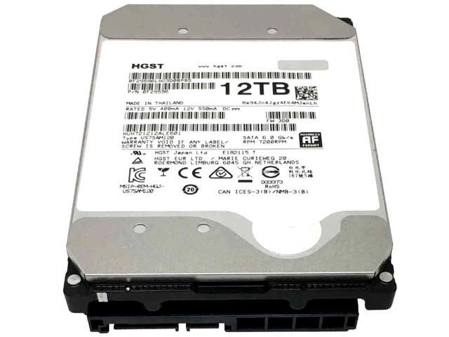 Refurbished: HGST Ultrastar He12 HUH721212ALE601 12TB 7.2K RPM 256MB ...