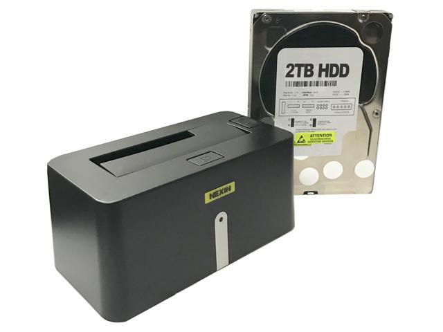 NEXIN NEX-DS1U3 USB 3.0 Hard Drive Docking Station + WL 2TB 3.5" SATA Hard Drive (Combo)