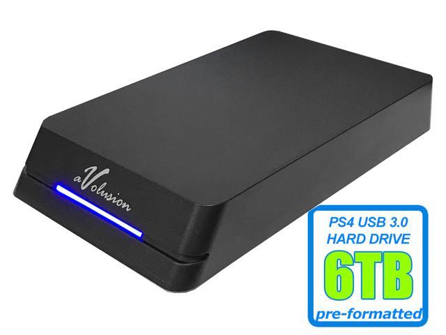 Avolusion HDDGear Pro 6TB (6000GB) 7200RPM 64MB Cache USB 3.0 External Gaming Hard Drive (Designed for PS4 Pro, Slim, Original) - 2 Year Warranty